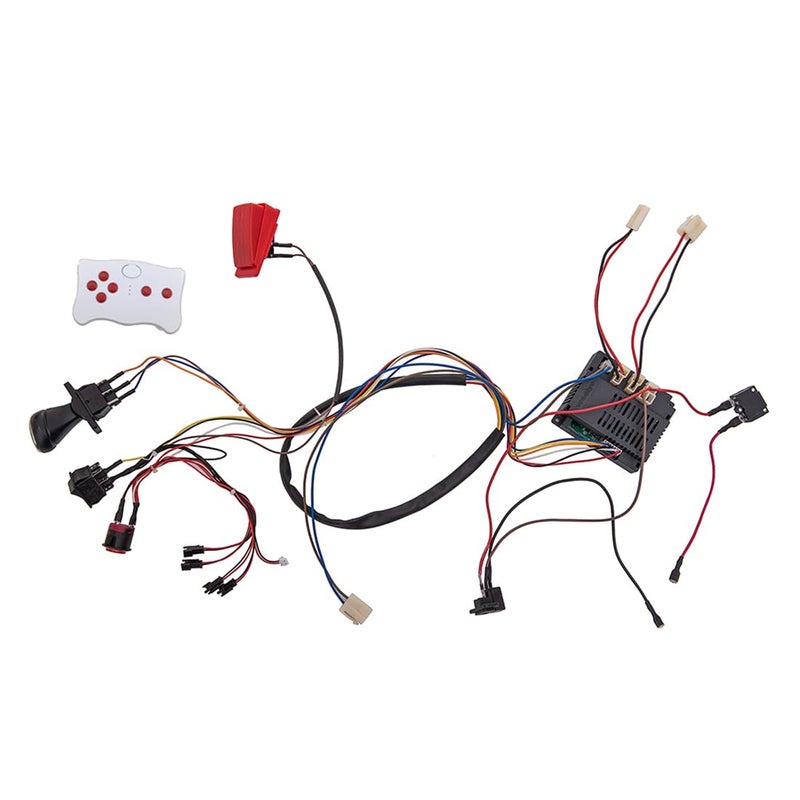 weelye 12 Volt Children Electric Car DIY Modified Wires and Switch Kit,with 2.4G Bluetooth Remote Control and Receiver,for Children Electric Ride On Car Accessories - Image 1